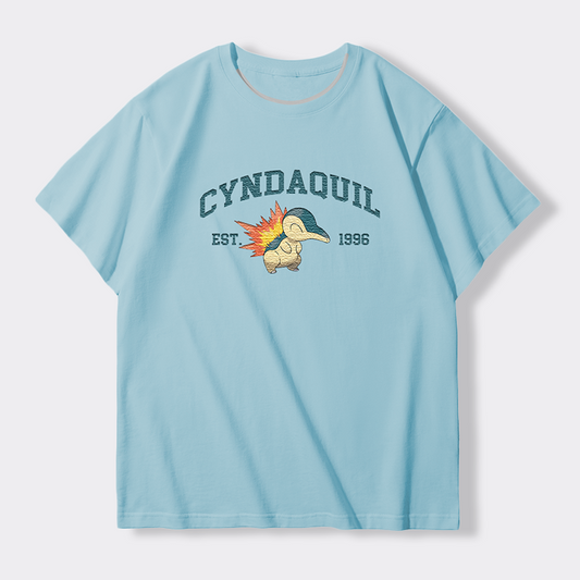CYNDAQUIL Embroidered Anime Character Unisex Tank Top,T-Shirt,Polo Shirt,Crewneck,Hoodie,Zip-Hoodie,P06