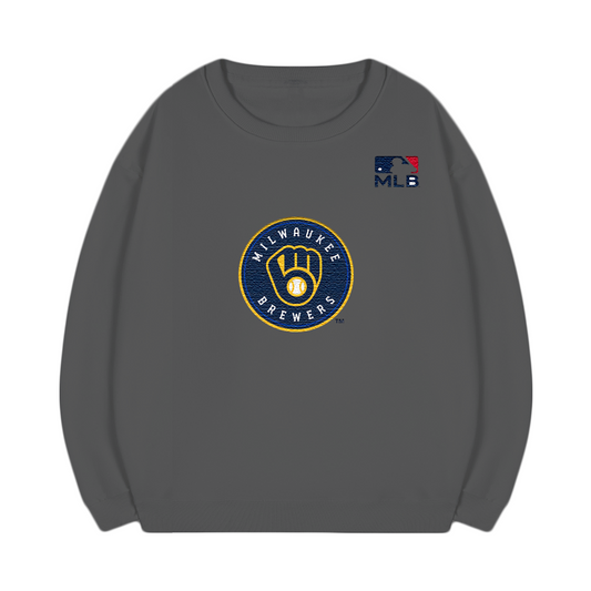 Milwaukee Brewers Embroidered MLB Unisex T-Shirt,Crewneck & Hoodie – Classic USA Baseball Fanwear,U11