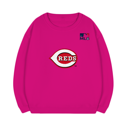 Cincinnati Reds Embroidered MLB Unisex T-Shirt,Crewneck & Hoodie – Classic USA Baseball Fanwear,U14