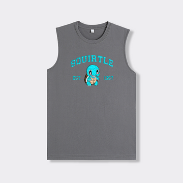 SQUIRTLE Embroidered Anime Character Unisex Tank Top,T-Shirt,Polo Shirt,Crewneck,Hoodie,Zip-Hoodie,P08