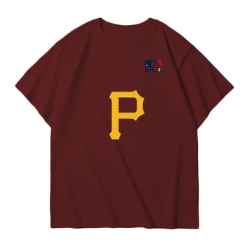 Pittsburgh Pirates Embroidered MLB Unisex T-Shirt,Crewneck & Hoodie – Classic USA Baseball Fanwear,U12