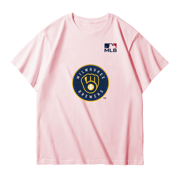 Milwaukee Brewers Embroidered MLB Unisex T-Shirt,Crewneck & Hoodie – Classic USA Baseball Fanwear,U11