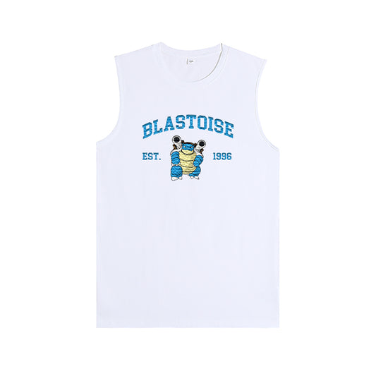 BLASTOISE Embroidered Anime Character Unisex Tank Top,T-Shirt,Polo Shirt,Crewneck,Hoodie,Zip-Hoodie,P02