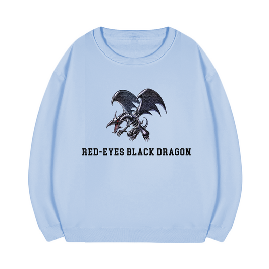 Red-Eyes Black Dragon Yu-Gi-Oh! Anime Unisex Embroidered T-Shirt,Crewneck,Hoodie,ICE05