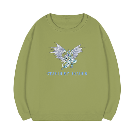 Stardust Dragon Yu-Gi-Oh! Anime Unisex Embroidered T-Shirt,Crewneck,Hoodie,ICE40