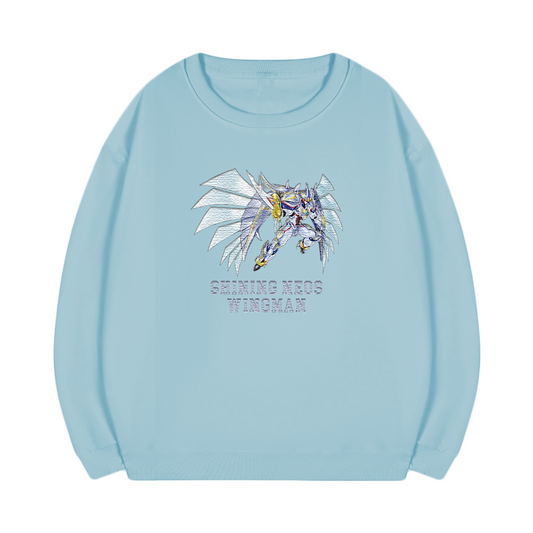 Shining Neos Wingman Yu-Gi-Oh! Anime Unisex Embroidered T-Shirt,Crewneck,Hoodie,ICE39