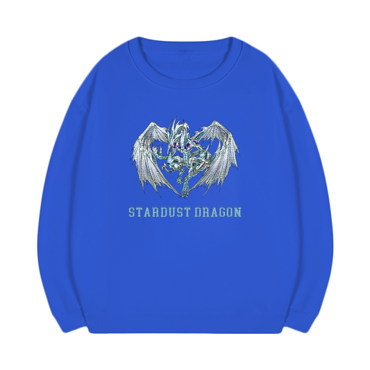 Stardust Dragon Yu-Gi-Oh! Anime Unisex Embroidered T-Shirt,Crewneck,Hoodie,ICE16