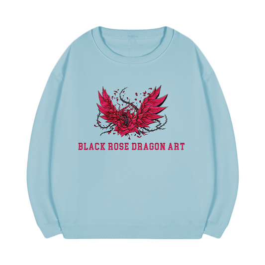 Black Rose Dragon Art Yu-Gi-Oh! Anime Unisex Embroidered T-Shirt,Crewneck,Hoodie,ICE29