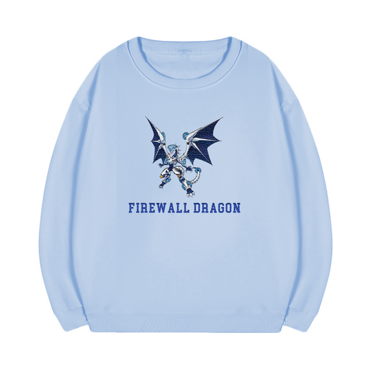 Firewall Dragon Yu-Gi-Oh! Anime Unisex Embroidered T-Shirt,Crewneck,Hoodie,ICE09