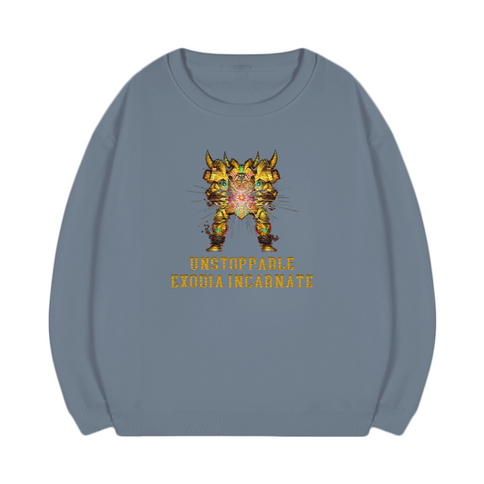 Unstoppable Exodia Incarnate Yu-Gi-Oh! Anime Unisex Embroidered T-Shirt,Crewneck,Hoodie,ICE37