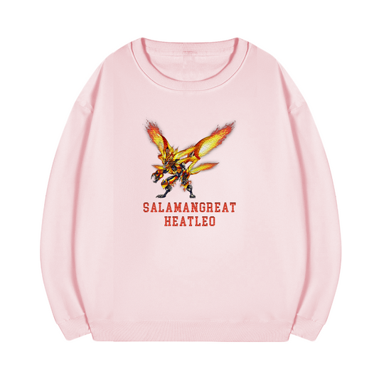 Salamangreat Heatleo Yu-Gi-Oh! Anime Unisex Embroidered T-Shirt,Crewneck,Hoodie,ICE38