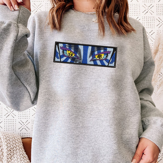 Demon Slayer Embroidered Unisex T-Shirt,Crewneck,Hoodie – Premium Quality Anime Apparel Featuring Iconic Characters for Fans,D25