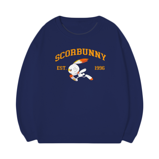 SCORBUNNY Embroidered Anime Character Unisex T-Shirt,Crewneck,Hoodie,Stylish Gift for Friends,E07