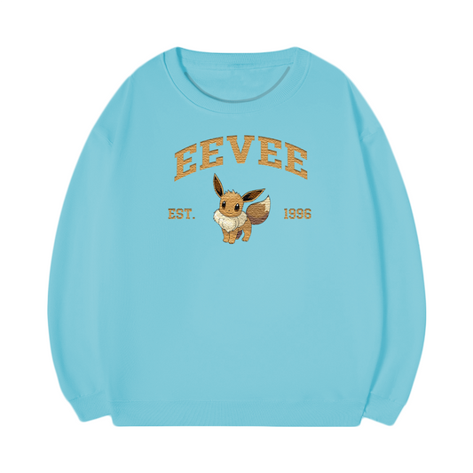 EEVEE Embroidered Anime Character Unisex T-Shirt,Crewneck,Hoodie,Stylish Gift for Friends,E42