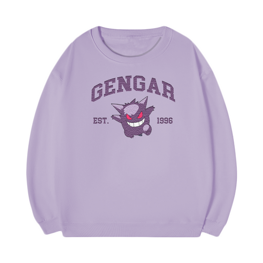 GENGAR Embroidered Anime Character Unisex T-Shirt,Crewneck,Hoodie,Stylish Gift for Friends,E30