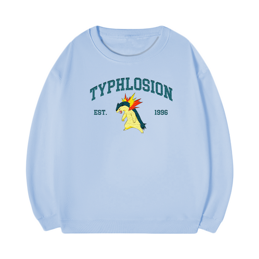 TYPHLOSION Embroidered Anime Character Unisex T-Shirt,Crewneck,Hoodie,Stylish Gift for Friends,E17