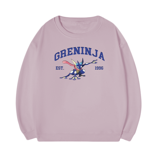 GRENINJA Embroidered Anime Character Unisex T-Shirt,Crewneck,Hoodie,Stylish Gift for Friends,E13