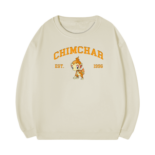 CHIMCHAR Embroidered Anime Character Unisex T-Shirt,Crewneck,Hoodie,Stylish Gift for Friends,E24