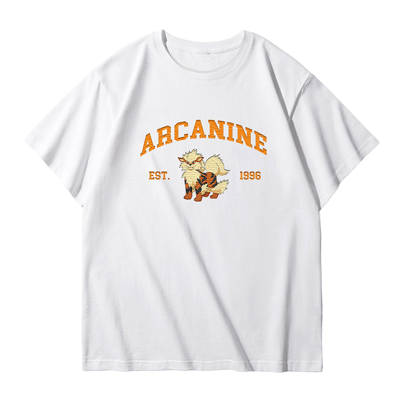 ARCANINE Embroidered Anime Character Unisex Tank Top,T-Shirt,Polo Shirt,Crewneck,Hoodie,Zip-Hoodie,P04