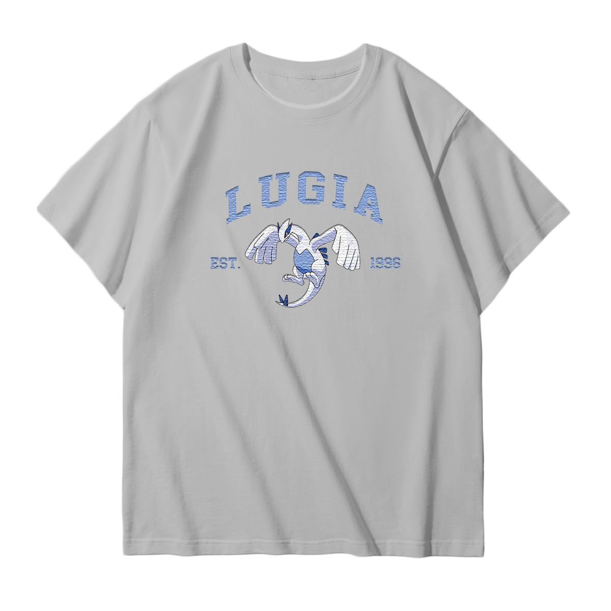LUGIA Embroidered Anime Character Unisex T-Shirt,Crewneck,Hoodie,Stylish Gift for Friends,E31