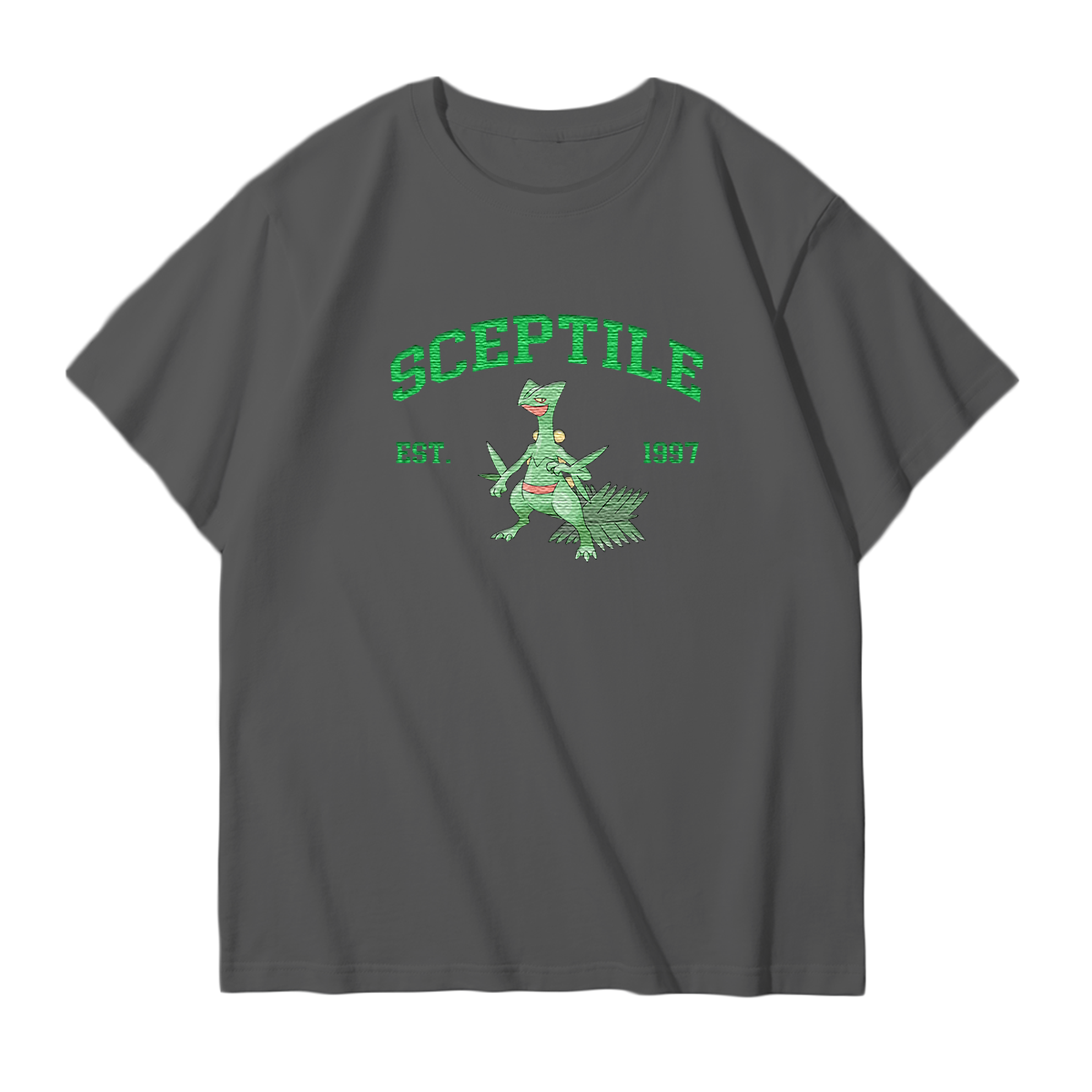 SCEPTILE Embroidered Anime Character Unisex T-Shirt,Crewneck,Hoodie,Stylish Gift for Friends,E19
