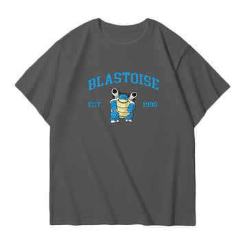 BLASTOISE Embroidered Anime Character Unisex Tank Top,T-Shirt,Polo Shirt,Crewneck,Hoodie,Zip-Hoodie,P02