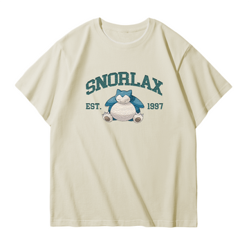 SNORLAX Embroidered Anime Character Unisex T-Shirt,Crewneck,Hoodie,Stylish Gift for Friends,E43