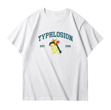 TYPHLOSION Embroidered Anime Character Unisex T-Shirt,Crewneck,Hoodie,Stylish Gift for Friends,E17