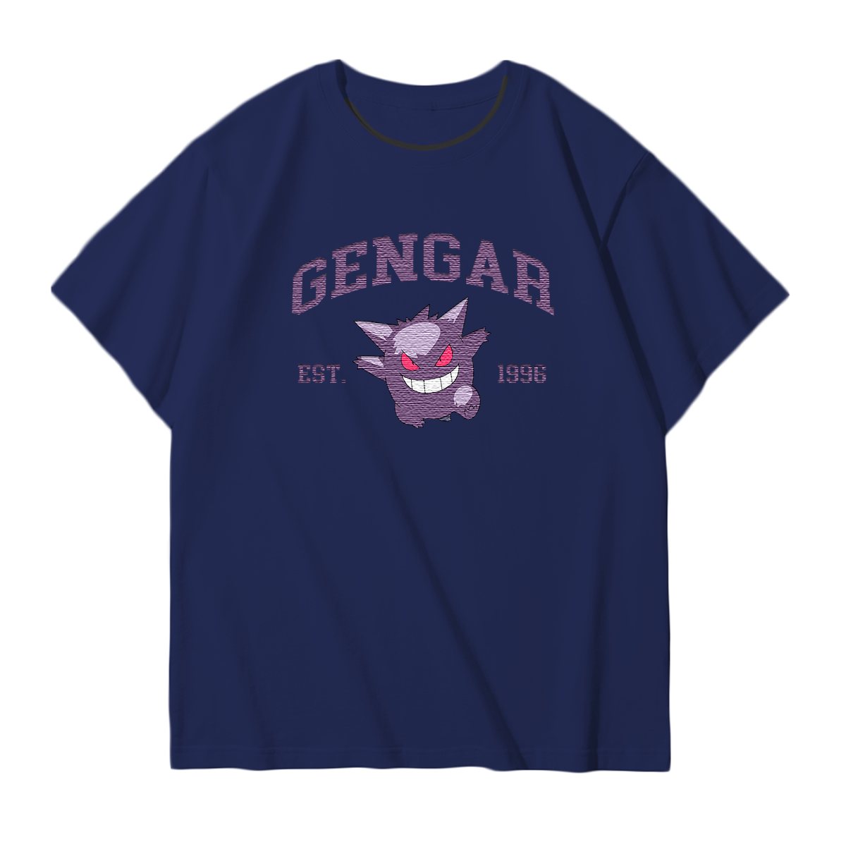 GENGAR Embroidered Anime Character Unisex T-Shirt,Crewneck,Hoodie,Stylish Gift for Friends,E30