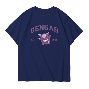 GENGAR Embroidered Anime Character Unisex T-Shirt,Crewneck,Hoodie,Stylish Gift for Friends,E30
