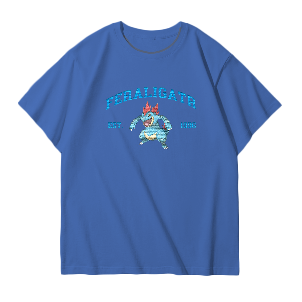 FERALIGATR Embroidered Anime Character Unisex T-Shirt,Crewneck,Hoodie,Stylish Gift for Friends,E41