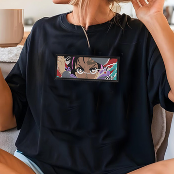 Demon Slayer Embroidered Unisex T-Shirt,Crewneck,Hoodie – Premium Quality Anime Apparel Featuring Iconic Characters for Fans,D07