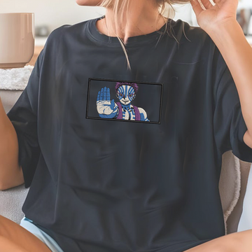 Demon Slayer Embroidered Unisex T-Shirt,Crewneck,Hoodie – Premium Quality Anime Apparel Featuring Iconic Characters for Fans,D37