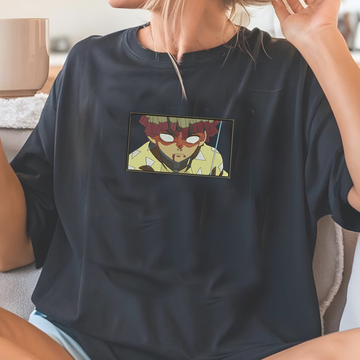 Demon Slayer Embroidered Unisex T-Shirt,Crewneck,Hoodie – Premium Quality Anime Apparel Featuring Iconic Characters for Fans,D31