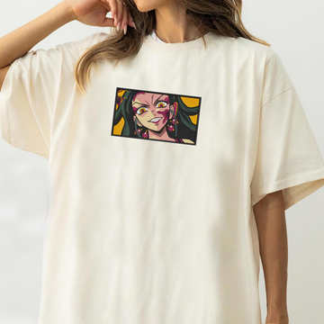 Demon Slayer Embroidered Unisex T-Shirt,Crewneck,Hoodie – Premium Quality Anime Apparel Featuring Iconic Characters for Fans,D03
