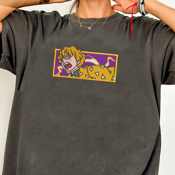 Demon Slayer Embroidered Unisex T-Shirt,Crewneck,Hoodie – Premium Quality Anime Apparel Featuring Iconic Characters for Fans,D10