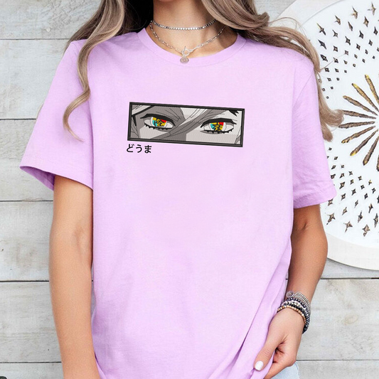 Demon Slayer Embroidered Unisex T-Shirt,Crewneck,Hoodie – Premium Quality Anime Apparel Featuring Iconic Characters for Fans,D24