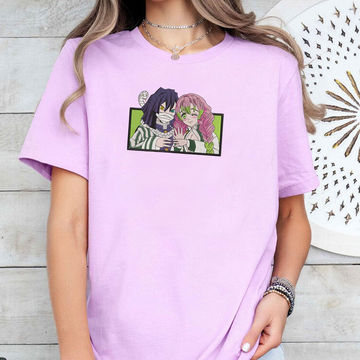 Demon Slayer Embroidered Unisex T-Shirt,Crewneck,Hoodie – Premium Quality Anime Apparel Featuring Iconic Characters for Fans,D06