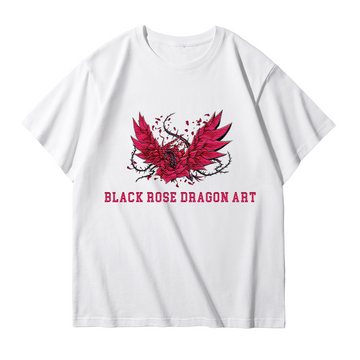 Black Rose Dragon Art Yu-Gi-Oh! Anime Unisex Embroidered T-Shirt,Crewneck,Hoodie,ICE29
