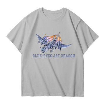 Blue-Eyes Jet Dragon Yu-Gi-Oh! Anime Unisex Embroidered T-Shirt,Crewneck,Hoodie,ICE31